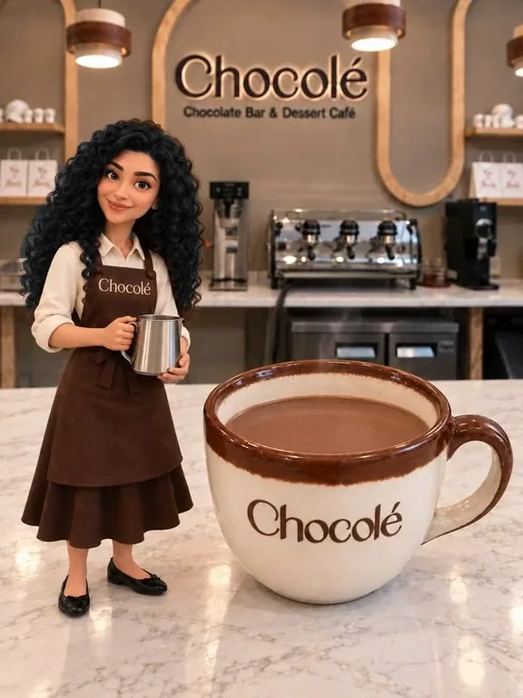 Mocha Latte · serving illustration
