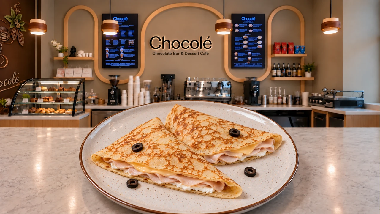 Turkey & Cheese Crêpe · serving illustration